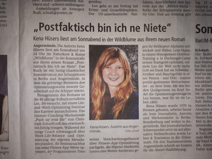 Lesung in Brandenburg