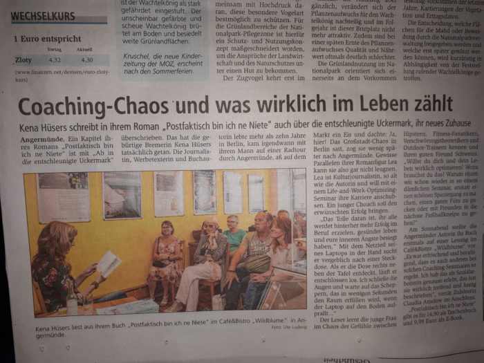 Lesung Postfaktisch bin ich ne Niete