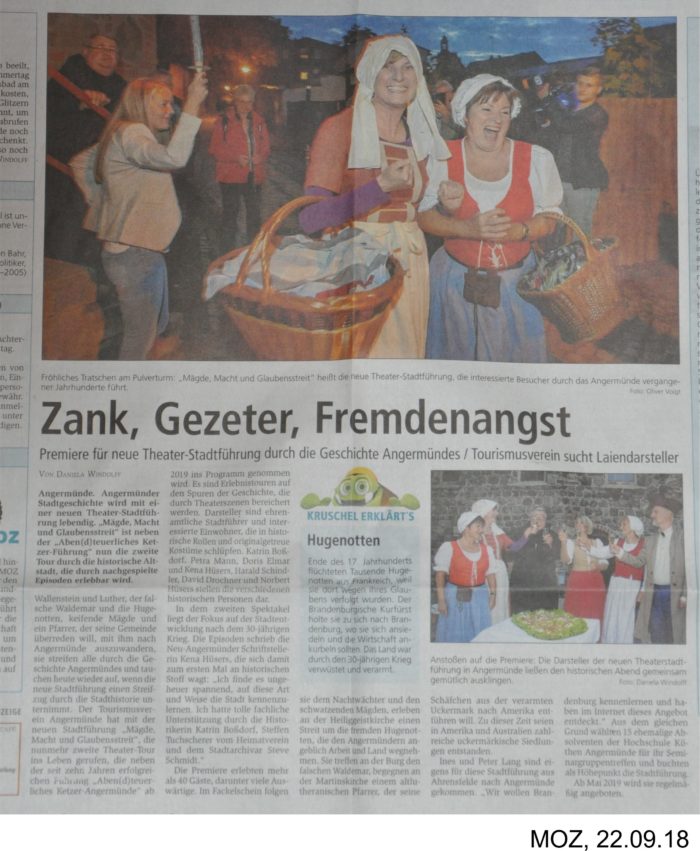 Stadtführung mit Zank und Fremdenangst