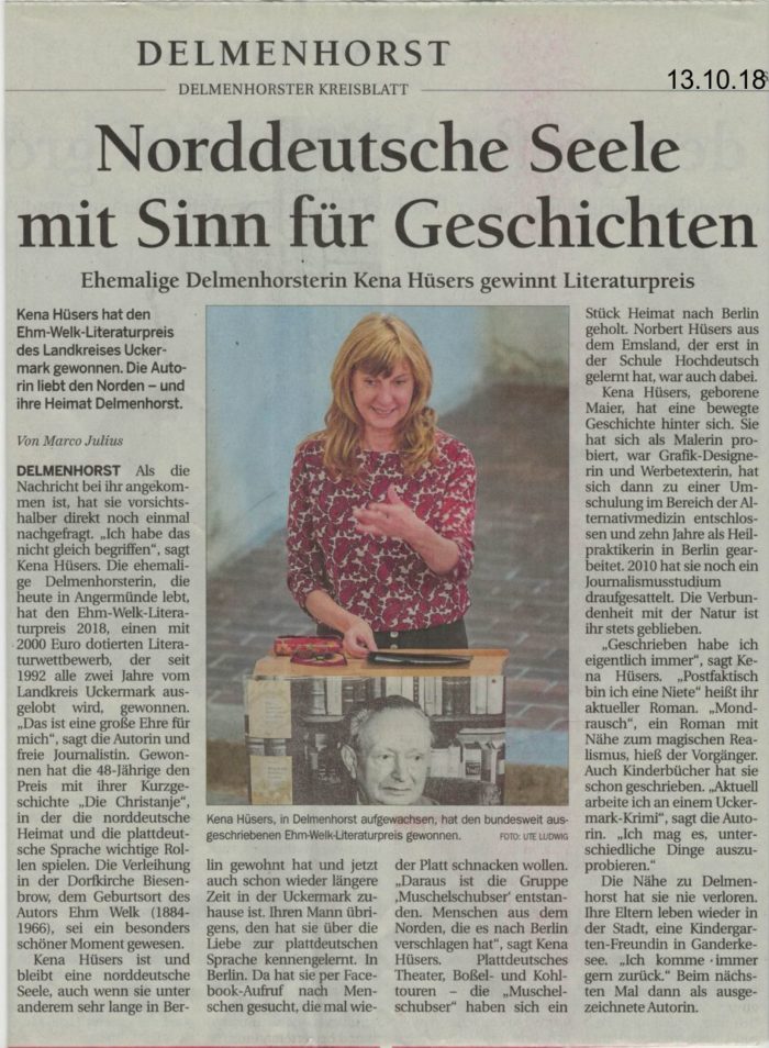 Ehm-Welk-Literaturpreis 2018