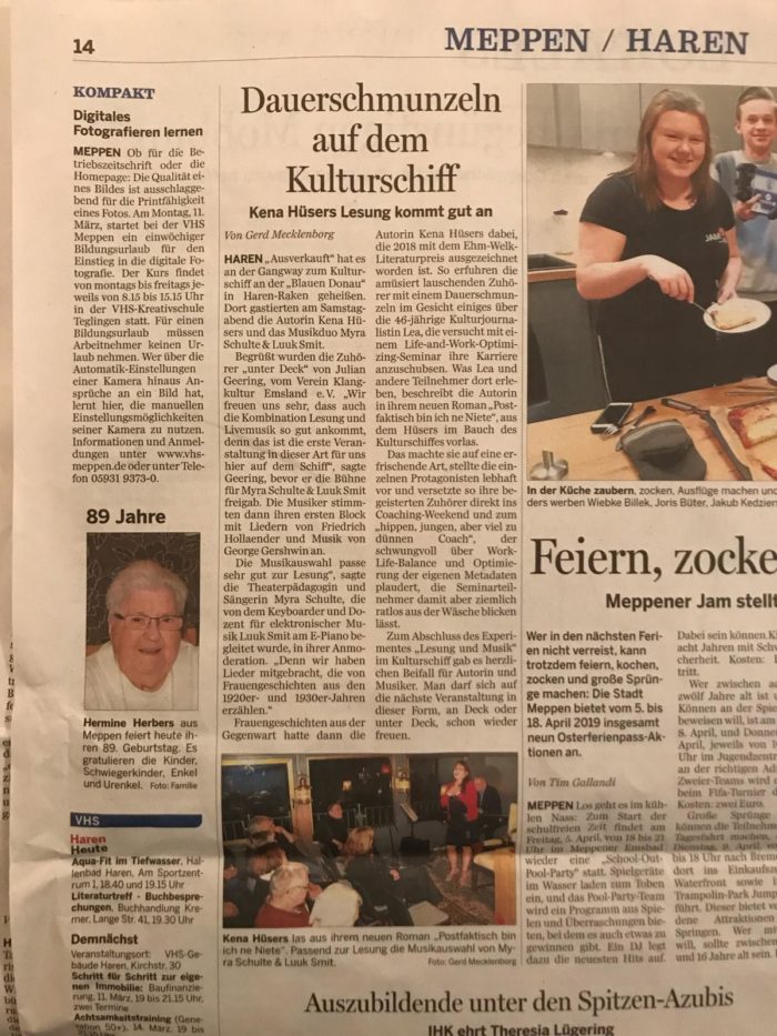 Lesung mit Musik