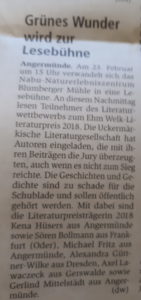Die ersten 4 lesen ihre Texte